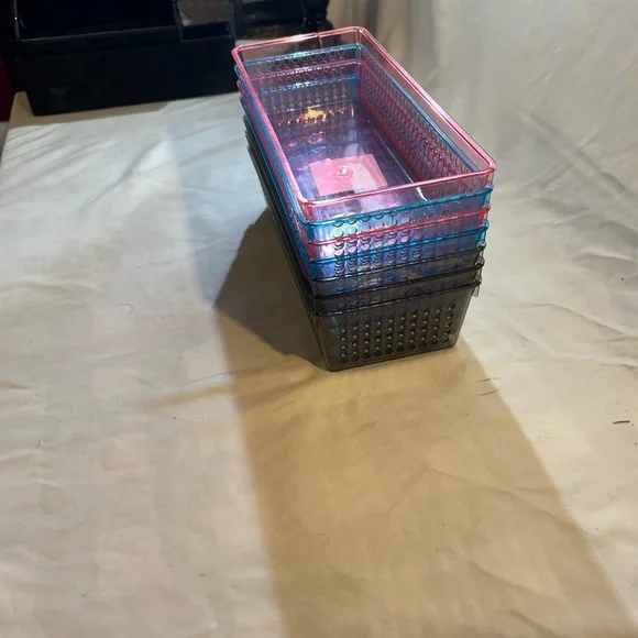 Colorful Stackable Storage Baskets - Picture 2 of 2